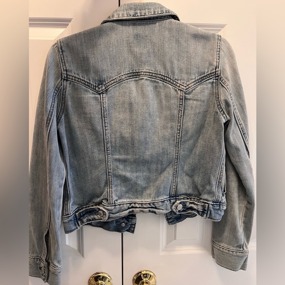 GAP vintage Jean jacket light-medium wash blue denim distressed - Picture 4 of 6
